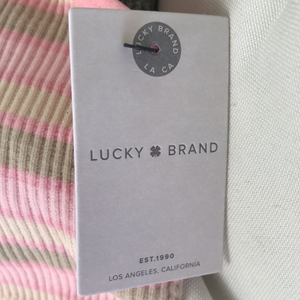 Lucky Brand Seamless Comfort BRA 💗 Sz L Pink Beige - Picture 4 of 7
